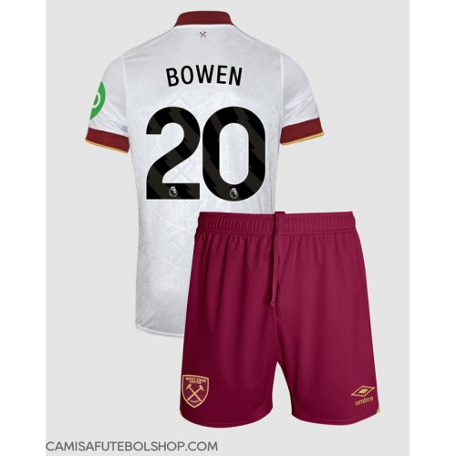 Camisa de time de futebol West Ham United Jarrod Bowen #20 Replicas 3º Equipamento Infantil 2024-25 Manga Curta (+ Calças curtas)